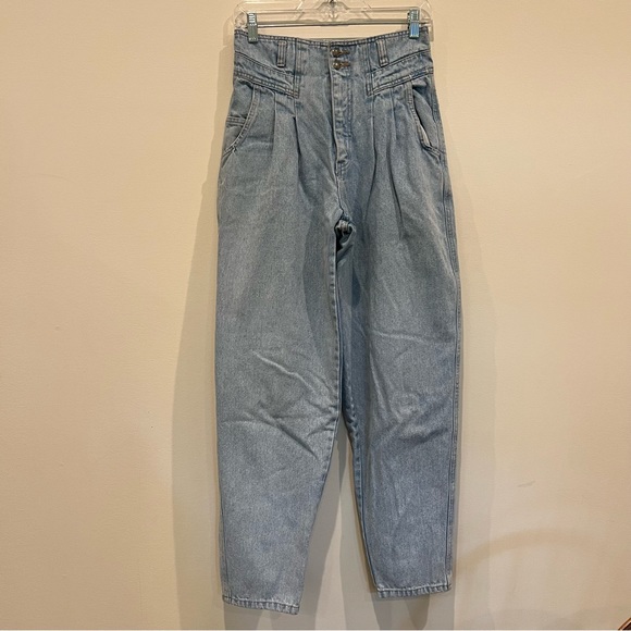 brittania Jeans Britannia Vintage Hi Waist Baggy Leg Tapered Ankle